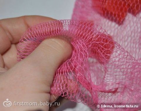 Как сделать мочалку из сетки Как сделать мочалку из сетки