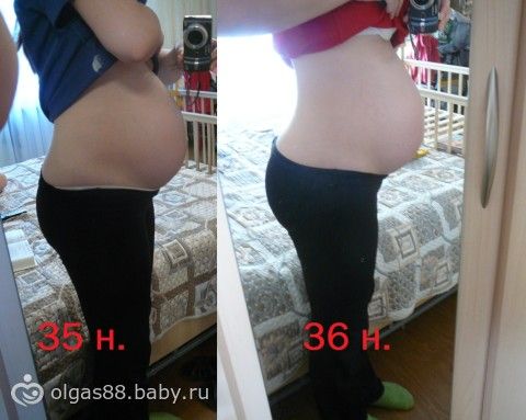 Вздутие живота на 35 неделе беременности
