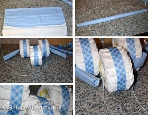 Что сделать из подгузников своими руками