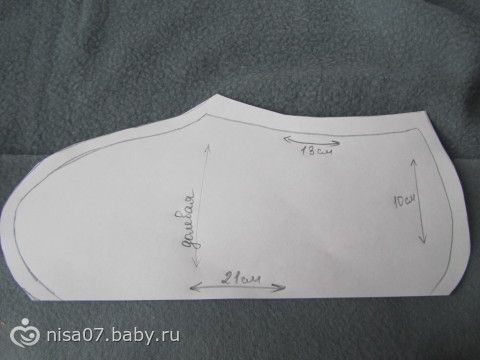 Выкройка следков из старого Шьем трикотажные следки. Обсуждение на LiveInternet