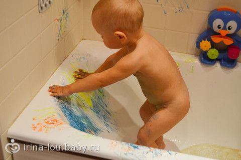 Краски для рисования в ванной своими руками 56