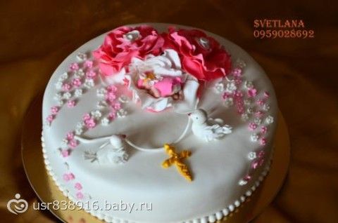 Торты на крестины фото для девочек