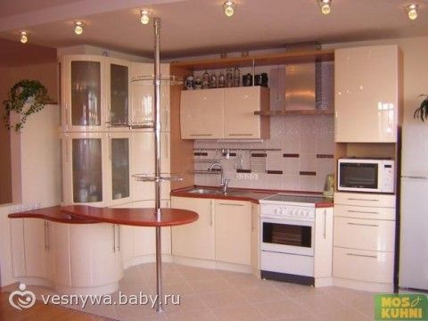 Белые глянцевые кухни в интерьере Белые глянцевые кухни в интерьере