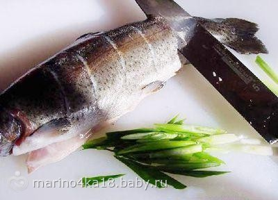Жаренная форель