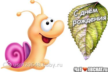 С Днем Рождения Улитка