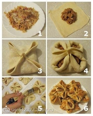 Вироби з слойоного тіста рецепти фото
