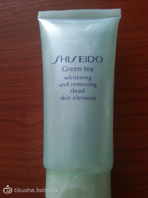 Shiseido green tea whitening and removing dead skin element инструкция