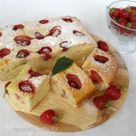 Клубничный пирог